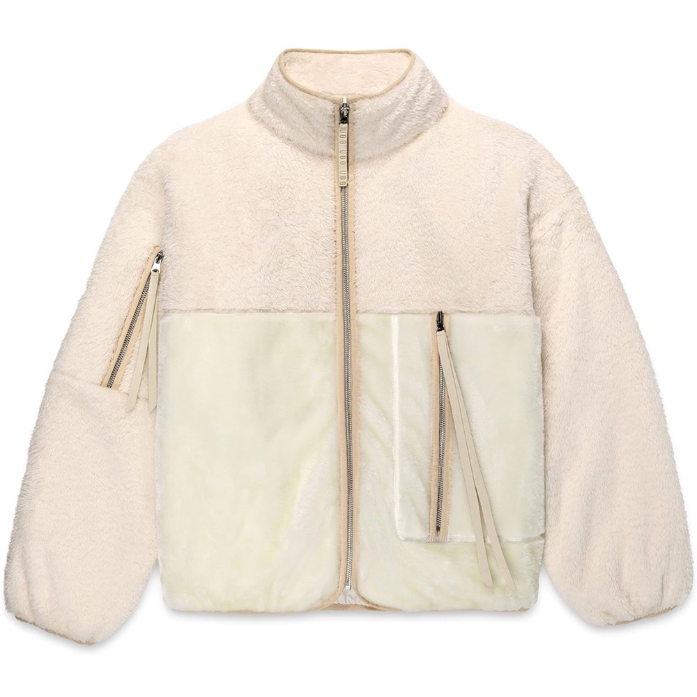 UGG Women's Marlene Sherpa Jacket II Size Small Cream New With Tags